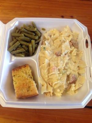 Crawfish and silage pasta