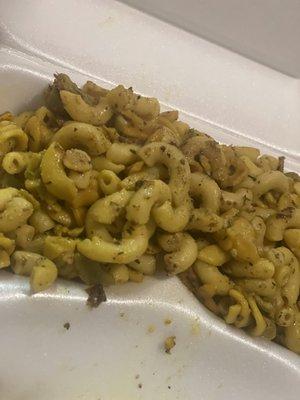 Dry Rasta Pasta That Lacked Flavor.