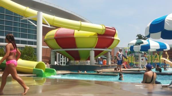 One of the waterslides