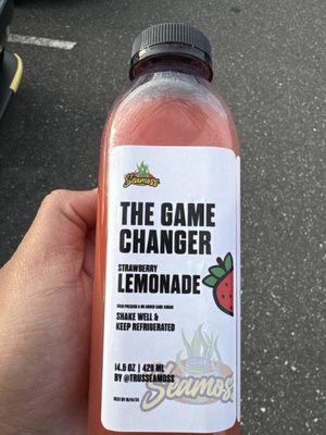 Seamoss strawberry lemonade