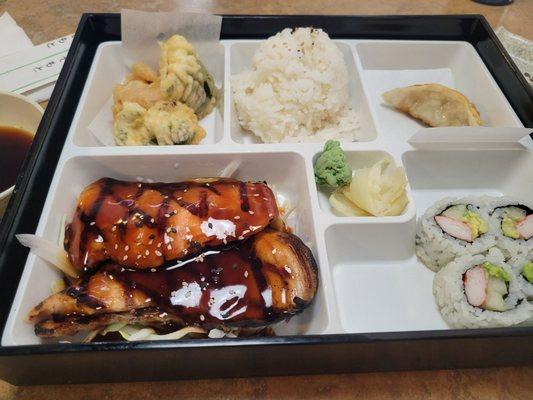 Salmon bento - $13.95! It was great!