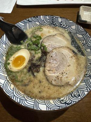 Black garlic tonkatsu ramen