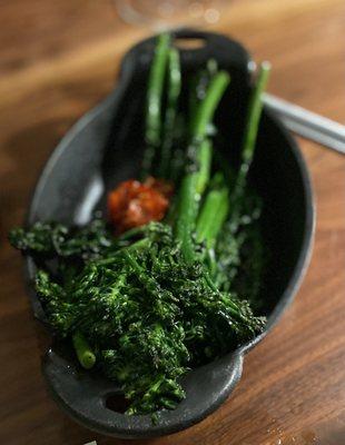 Broccolini and Guajillo Relish