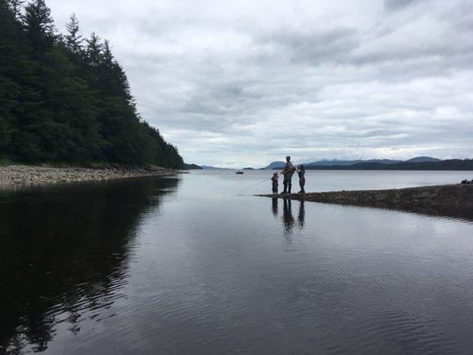 Get remote! Anchor up and have a salmon stream all to yourself!