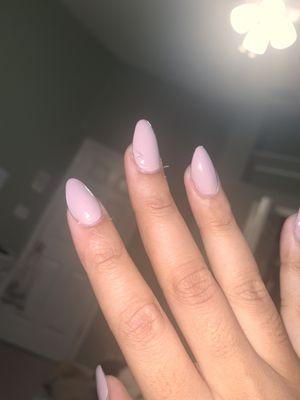 one hour after getting my nails done