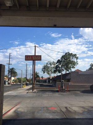 Coin wash takes $2.25 for a "do it yourself" quick wash.