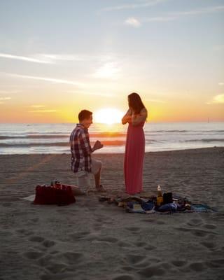 We love shooting surprise proposals! She said YES!