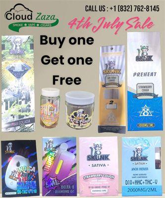 Cloud zaza Sale is Live 4th July sale Buy One and Get One Free and  get 2 for only $40 grab it now or call us at +1 (832) 762-8145