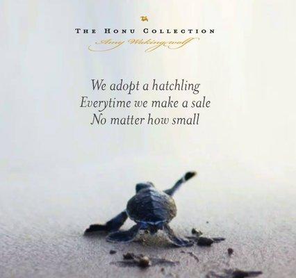 We Adopt a Sea Turtle Hatchling with Every Sale