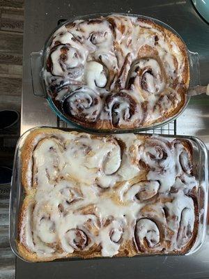 Cinnamon and pecan rolls