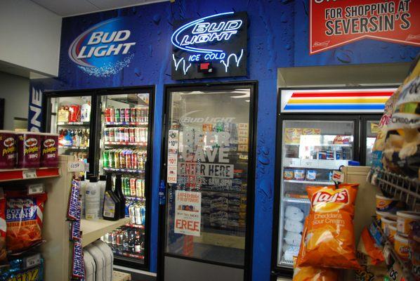 Beer Cave at Seversin's Citgo Convenience store