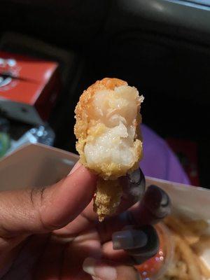 Juicy, fried shrimp