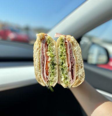 #1 Italian Sub with Pesto, my favorite!