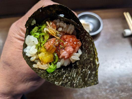 O-toro handroll