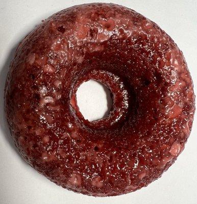 Vegan red velvet cake donut