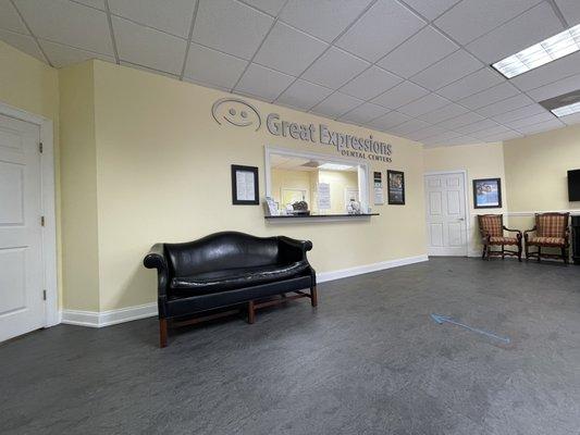 Front desk in lobby