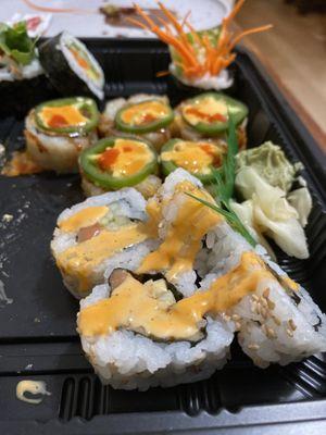 Vegas Roll, Spicy Salmon Napkins