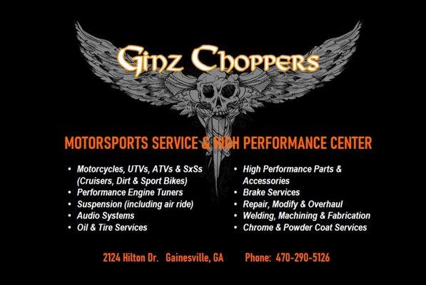 Performance & Service Center for motorcycles, ATVs & UTVs