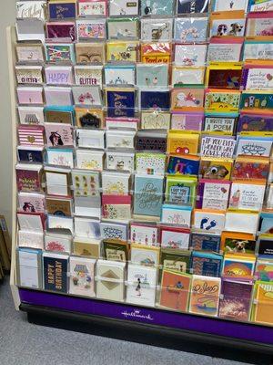 Card section at the Post Office