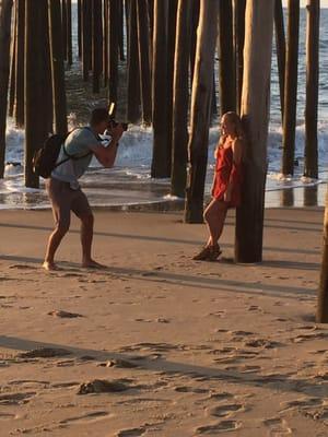 Senior pictures at the Ocean City pier.