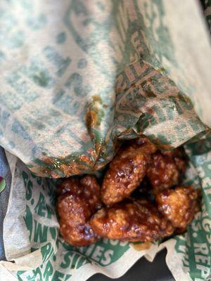 Spicy Korean bbq boneless wings