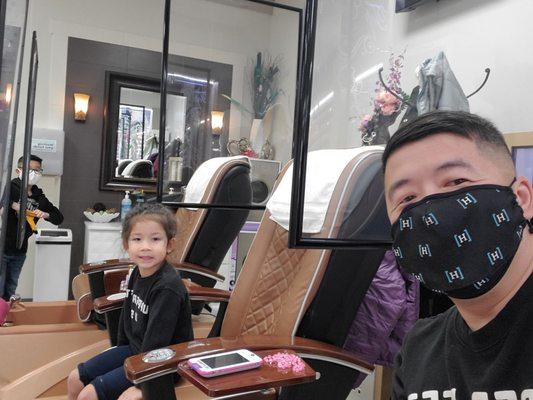 Daddy daughter spa days are the best!