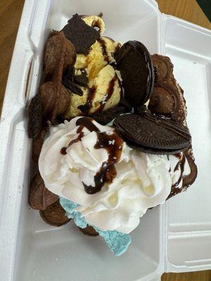 Oreo Bubble Waffle