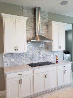 Marble backsplash kitchen