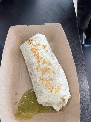 California burrito with Barbacoa, my son loved it!