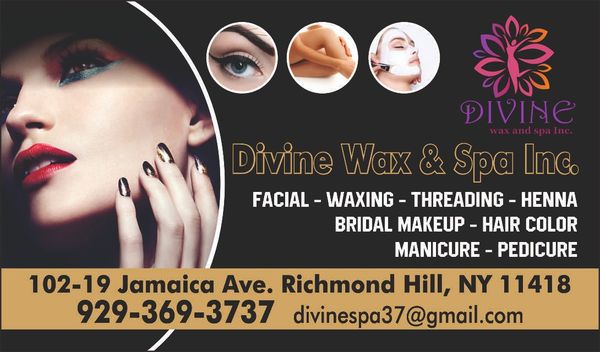 Eyebrow Threading Waxing Tinting Facials Spa & Henna Tattoos.