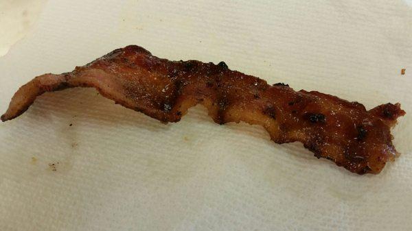 sample of bacon with secret seasonings...a little sweet.. I want it on a donut !