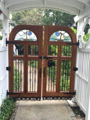 We refinish and protect gates too!   Before picture.