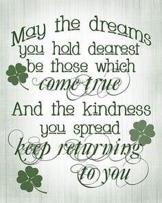 And Irish blessing for Steve and Anthony       May all your days bring the kindness you have brought to others.