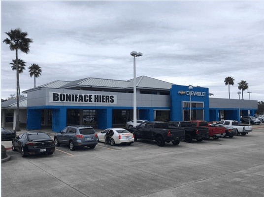 Temporary Boniface Hiers Signage for the New Dealership in Melbourne, Florida on US1