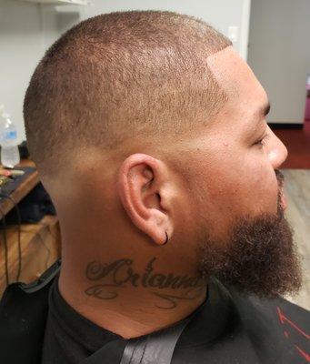 Skin Fade w/ Beard faded