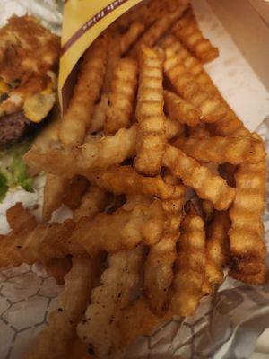 Crispy crinkle fries, best in Benbrook!