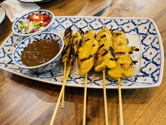 Chicken sate appetizer - excellent