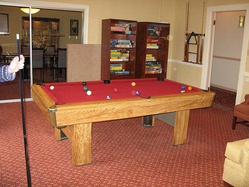 Billiard table at OPA