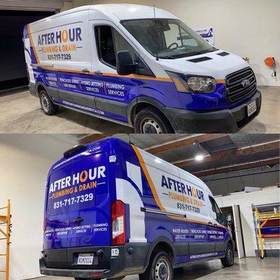 Partial wrap ford transit MR250