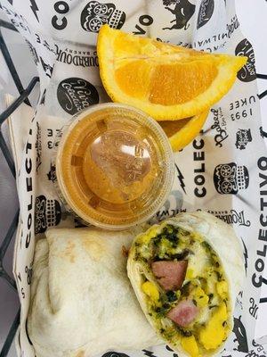 One of Colectivo's excellent breakfast burritos.