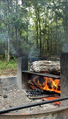 Firewood available for a small fee. We made foil dinners.