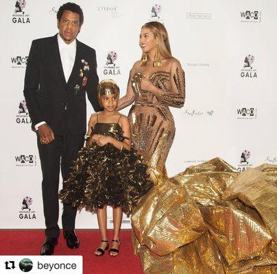 Beyonce and Jay-Z with their family 2018 Wearable Art Gala