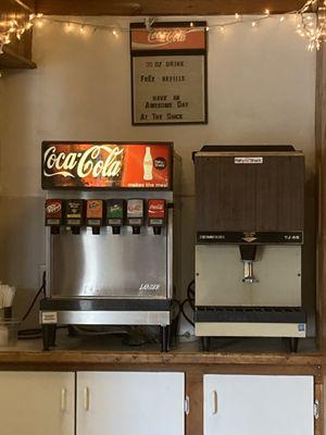 Look at that ice machine!!  And peep the sign. Patty Shack is good people.