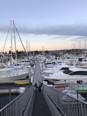 This is the view from the top of the ramp when super low tide.