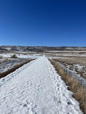 Check out this winter hike in Fort Collins ... under one of the most beautiful blue skies we've ever seen! (Photo credit: Leah Queen)