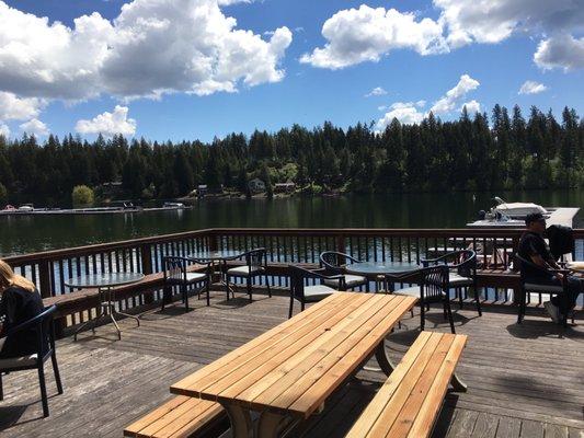 The deck on Spirit Lake