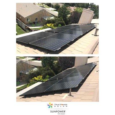 This project was just completed by TPS! Consisted of 12 SunPower panels 345W AC Modules with built in Microinverters