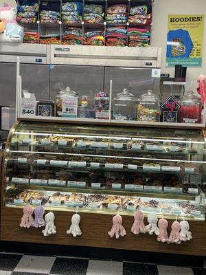 Candy section in store