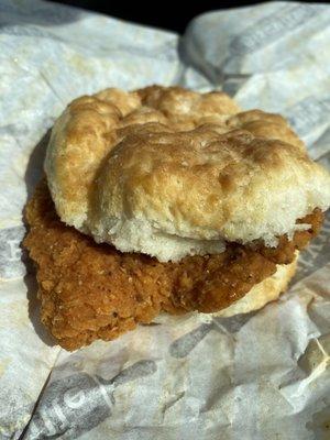 Spicy chicken & honey biscuit