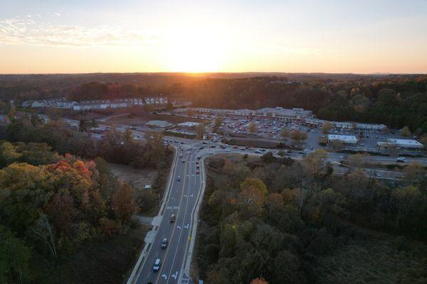 From Whitehouse Emissions lookup up to HWY 5/Main Street and East Cherokee Drive